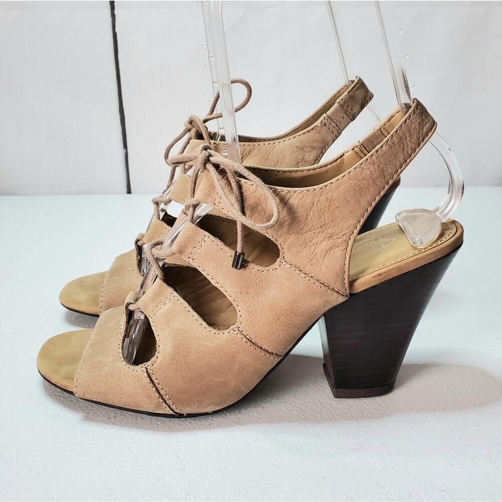 Franco Sarto Talia Lace-Up Slingback Sandals 8.5 - Picture 9 of 11